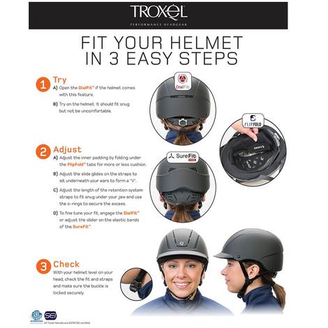 Troxel Spirit Graphic Print Riding Helmet 